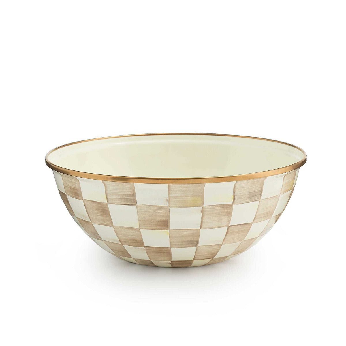 Mocha Check Medium Everyday Bowl
